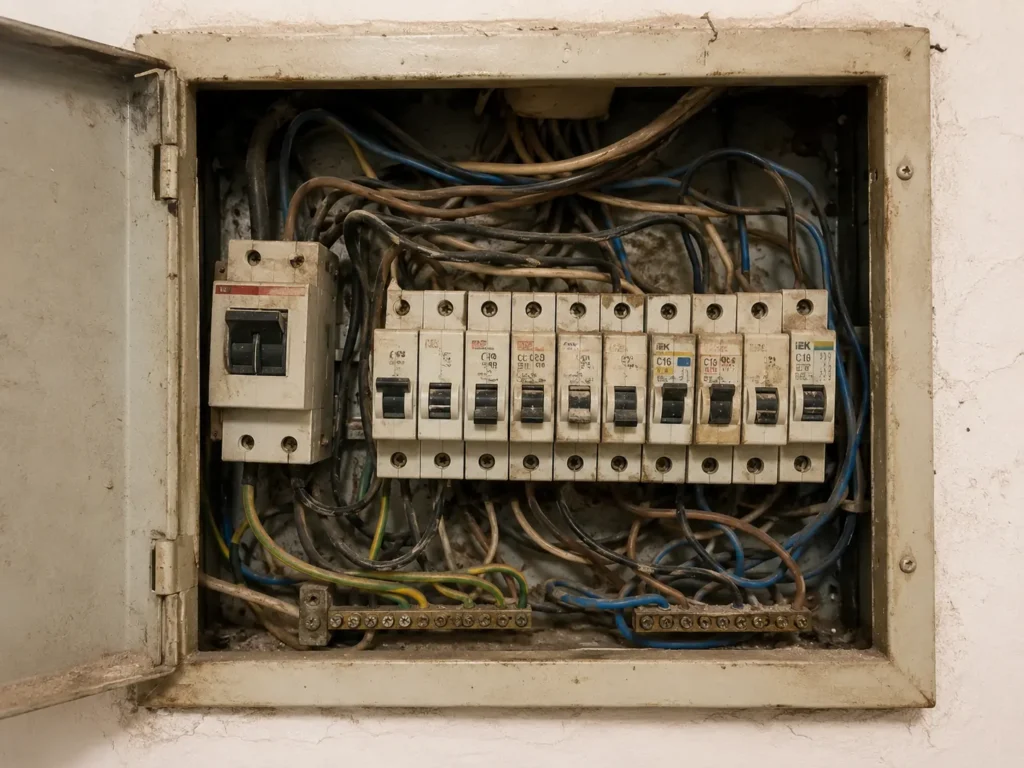 cuadro electrico antiguo